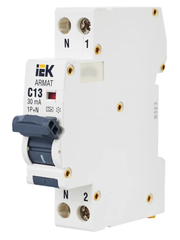 ARMAT АВДТ B06S 1P+NP C13 30мА тип A (18мм) IEK фото 6