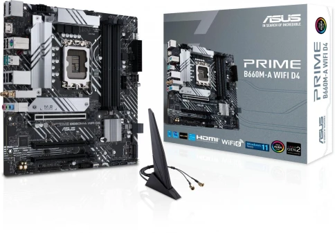 Материнская плата ASUS PRIME B660M-A WIFI D4 Soc-1700 Intel B660 4xDDR4 mATX AC`97 8ch(7.1) GbLAN RAID+HDMI+DP [PRIME B660M-A WIFI D4] фото 6