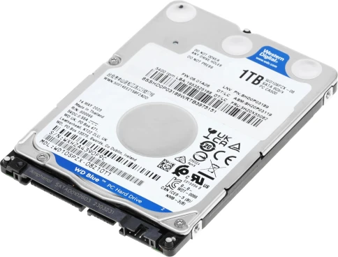 Жесткий диск/ HDD WD SATA3 1TB 2.5"" Blue 5400 RPM 128Mb 1 year warranty фото 4