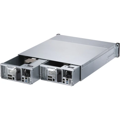 Сетевое хранилище без дисков/ Enterprise QNAP ES2486dc-2142IT-96G NAS two controllers, 24 2.5 "SAS 12/6 Gb / s bays, rack-mount, 2 power supplies. Intel Xeon D-2142IT, 48 GB DDR4 on each controller. RAIL KIT included. фото 6