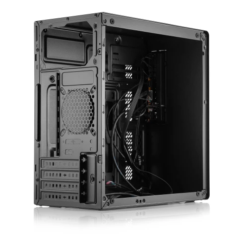 Корпус без блока питания/ Case Foxline FL-728TG, mATX, TG, 1xUSB3.0+1xUSB2.0+1xType-C(USB2.0)+1xARGB strip on front, Black фото 3