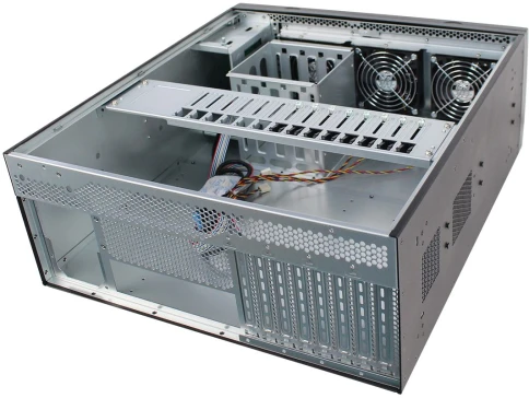 Серверный корпус/ Server case FL-T4U435, 4U/Tower, ATX, w/o psu, (support ATX or CRPS), 1x2,5" ext, 4x3,5" int, 2xUSB 3.0,3x9025mm fan, 8xFH PCIe expansion slots фото 5
