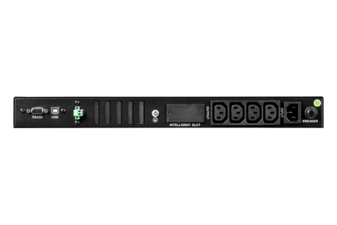 ИБП Systeme Electric Smart-Save SMT 750 ВА, монтаж в стойку 1U, 230 В, 4 розетки IEC C13, SmartSlot, AVR, LCD, USB HID фото 5