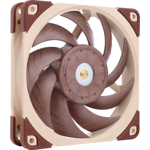 Кулер для корпуса/ Case Cooler Noctua NF-A12x25 5V PWM (120x120x25mm, 4-pin PWM, 56.65CFM, 21.4dBA, 1900RPM, Beige/Brown) фото 1