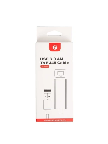 Кабель-переходник/ Кабель-переходник USB 3.0 (Am) --> LAN RJ-45 Ethernet 1000 Mbps, Aluminum Shell, VCOM <DU312M> фото 5