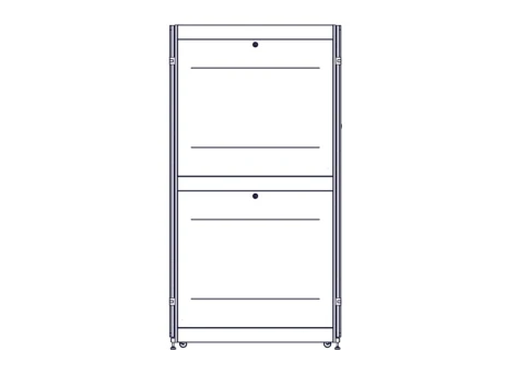 Шкаф Systeme Electric, серия Uniprom, 48U-750/1200, боковые панели 4шт, черный фото 5