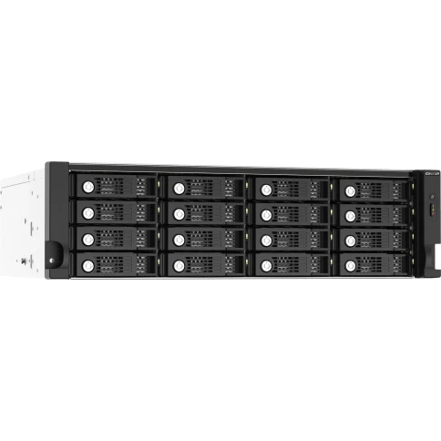 Полка расширения сетевого хранилища без дисков/ ENTERPRISE QNAP TL-R1620Sep-RP SAS expansion module, 16 bays 3.5 "/ 2.5" SAS / SATA 12/6 Gb / s rackmount, 2 power supplies. W/o RAIL-B02 фото 2