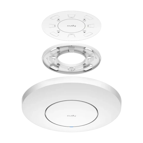Точка доступа/ AC1200 Dual Band Gigabit Ceiling Mount Access Point,  MT7621DAN+MT7613B+MT7603E,  867Mbps at 5GHz + 300Mbps at 2.4GHz,  1 x GbE RJ45 Port, Support 12V DC or 802.3af PoE or Passive PoE, Internal Antennas, 12V DC adapter included, Cudy Mesh S фото 4