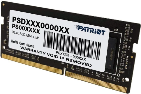 Память DDR4 16GB 3200MHz Patriot PSD416G32002S Signature Line RTL PC4-25600 CL22 SO-DIMM 260-pin 1.2В Ret фото 4
