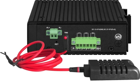 Промышленный управляемый (L2+) HiPoE коммутатор Gigabit Ethernet/ Промышленный управляемый (L2+) Ultra PoE коммутатор Gigabit Ethernet на 8GE PoE + 4 GE SFP порта с функцией мониторинга температуры/ влажности/ напряжения. Порты: 8 x GE (10/100/1000Base-T) фото 3