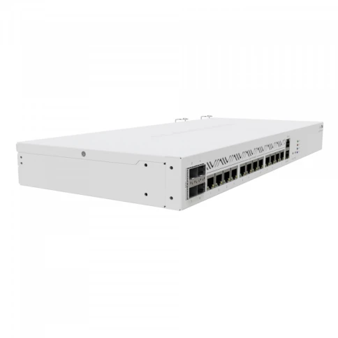 Маршрутизатор/ CCR2116-12G-4S+ Cloud Core Router with Amazon Annapurna Labs Alpine v3 AL73400 CPU (16-cores, 2GHz per core) and Marvell 98DX3255 switch-chip, 16GB RAM, 4xSFP+ cage, 13xGbit LAN, M.2 PCIe slot, RouterOS L6, 1U rackmount case, Dual PSU фото 3
