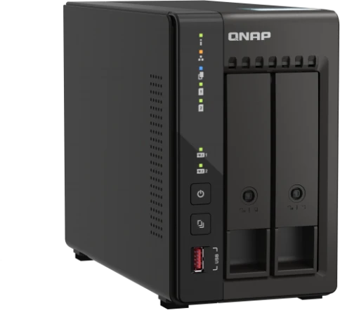 Сетевое хранилище без дисков/ SMB QNAP TS-253E-8G NAS, 2-tray w/o HDD. 2xHDMI-port. 4-core Celeron J6412 2-2.6 GHz, 8GB DDR,  2x2.5Gb LAN, 2 x M.2 2280 PCIe Gen 3 x2, 2x USB 3.2 Gen 2 (10Gbps) Port, 2x USB 2.0 port фото 3