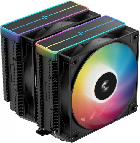 Устройство охлаждения(кулер) Deepcool AG620 Bk V2 ARGB Soc-AM5/AM4/1200/1700/1851 черный 4-pin 15-29dB Al+Cu 260W 1330gr Ret (R-AG620-BKAMMN-GJD) фото 1