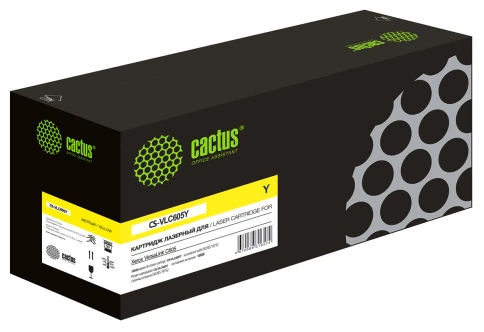 -/ Картридж лазерный Cactus CS-VLC605Y 106R03938 желтый (16800стр.) для Xerox VersaLink C605 фото 1