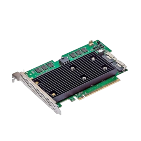 Контроллер/ Broadcom 9670W-16i SGL (05-50113-00003 / 03-50113-00002) , PCIe 4.0 x16, Full Height, 24G SAS/SATA/NVMe, RAID 0,1,5,6,10,50,60, 16port(2x8 SFF-8654), 8GB Cache, SAS4116W ROC, RTL фото 1