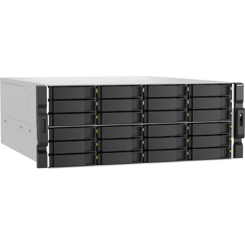 Сетевое хранилище без дисков/ ENTERPRISE QNAP QuTS hero network RAID drive, 24 3.5"/2.5" bays, 2 x 2.5 GbE BASE-T ports, 2 x 10 GbE BASE-T ports, rack-mounted, 2 x power supplies. AMD Ryzen 7 7000, up to 5.3 GHz, 32 GB DDR5. Rails are not includ фото 2