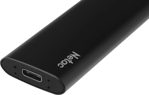 Накопитель SSD Netac USB-C 1Tb NT01ZSLIM-001T-32BK Z Slim 1.8" черный фото 6
