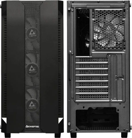 Корпус Chieftec Hunter черный ATX 4x120mm 4x140mm 2xUSB3.1 audio bott PSU [GS-01B-OP] фото 14