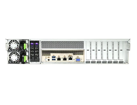 Серверная платформа/ 2U 12x NVMe (12-port 3.5"/2.5" PCIe Gen4 Tri-mode backplane), 2x 2.5" SATA hot-swap (rear), 4x 8038 FAN, Acbel 1600W redundant power supply Titanium (C14 inlet), Vega motherboard, DDR5 RDIMM x16, 1x GbE dedicate IPMI, 3 фото 3