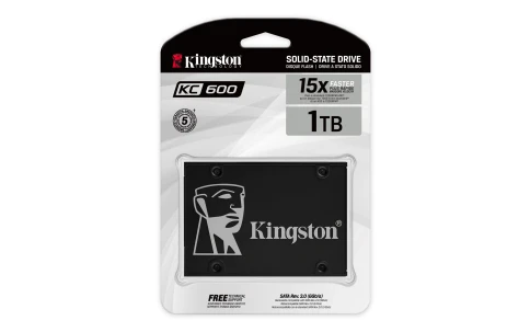Твердотельный накопитель/ Kingston SSD KC600, 1024GB, 2.5" 7mm, SATA3, 3D TLC, R/W 550/520MB/s, IOPs 90 000/80 000, DRAM buffer 1024MB, TBW 600, DWPD 0.32 (12 мес) фото 6