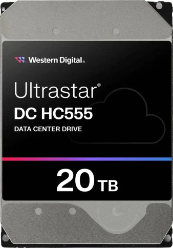 Жесткий диск WD SATA-III 20TB 0B48696 WUH722020CLE604 Ultrastar DC HC555 512E (7200rpm) 512Mb 3.5" фото 1