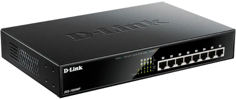 Коммутатор/ DGS-1008MP/B Unmanaged Switch 8x1000Base-T PoE, PoE Budget 125W, metal case фото 2