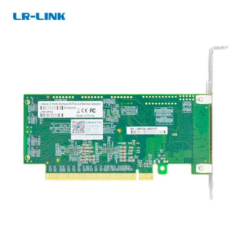 Адаптер для SSD/ PCIe x16 to Two SlimSAS SFF-8654 8i Retimer Adapter фото 2