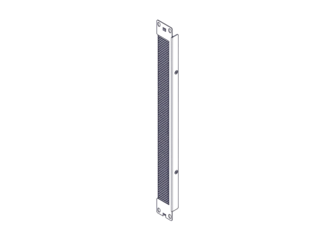 System Electric, серия Uniprom, 1U, 2шт, черный фото 1