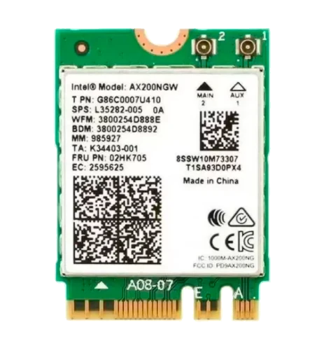 Плата сетевого контроллера/ Intel Wi-Fi 6 AX200, 2230, 2x2 AX+BT, No vPro, 985927 фото 1