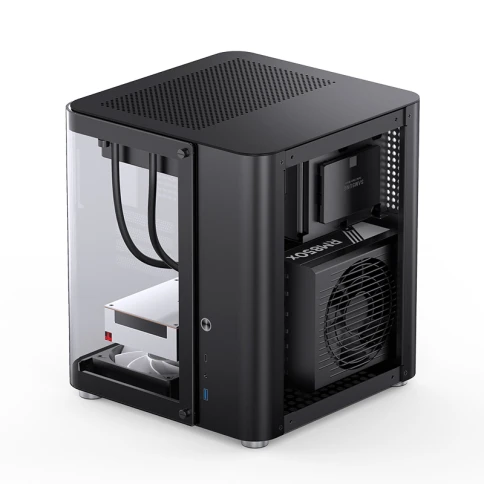 Корпус без блока питания/ Case JONSBO TK-1 Black 2.0, Mini-Tower, no fan, 1xUSB-A 3.2 + 1xUSB-C 3.2, mATX, mITX Black фото 14