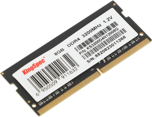 Оперативная память DDR4 8GB 3200MHz Kingspec KS3200D4N12008G RTL PC4-25600 SO-DIMM 260-pin 1.2В single rank Ret [KS3200D4N12008G] фото 2