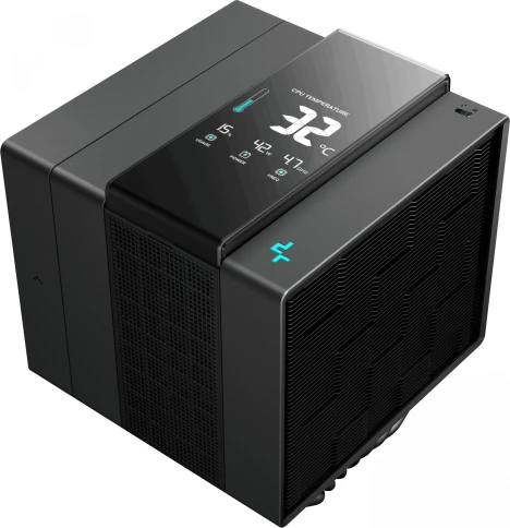 Устройство охлаждения(кулер) Deepcool Assassin IV VC Vision Soc-AM5/AM4/1200/2066/1700/1851 черный 4-pin 22.6-29.3dB Al+Cu LCD 300W 1780gr Ret (R-ASN4-BKNVMD-G) фото 1