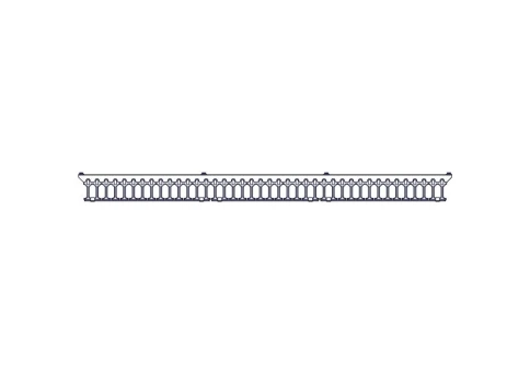 Systeme Electric vertical cable manager, Excelente series, plastic fingers, with cover, for 42U cabinets 750mm and 800mm wide фото 12