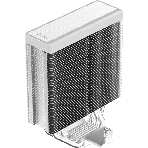 Кулер для процессора/ CPU Cooler Ocypus Delta A40 Elite WH Dual FAN (220W, 4-pin PWM, 156.7mm, Al/Cu, 4x6mm, 2x120mm, 73CFM, 29dBA, 2000RPM, S: 1851/1700/1200/115X, AM5/AM4, white) фото 6