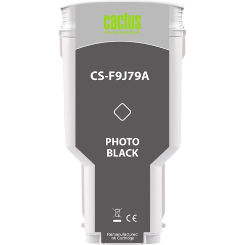-/ Картридж струйный Cactus CS-F9J79A 727 фото черный (300мл) для HP DJ T920/T930/T1500/T1530/T2500/T25 фото 2
