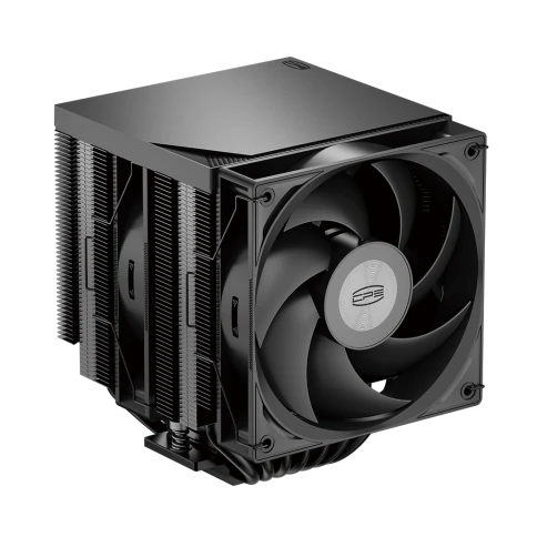Кулер для процессора/ CPU Cooler PCCooler RT720 TC BK (270W, 4-pin PWM, 157.5mm, Al/Cu, 7x6mm, 2x120mm, 73.32CFM, 34.9dBA, 2200RPM, S: 1851/1700/1200/115X, AM5/AM4, black) фото 1