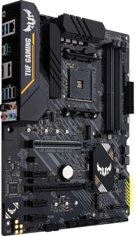 Материнская плата ASUS TUF GAMING B450-PLUS II Soc-AM4 AMD B450 4xDDR4 ATX AC`97 8ch(7.1) GbLAN RAID+HDMI+DP [TUF GAMING B450-PLUS II] фото 2