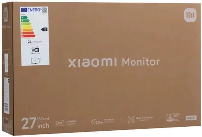 Монитор Xiaomi 27" A27Qi 2026 черный IPS LED 6ms 16:9 HDMI матовая 1300:1 300cd 178гр/178гр 2560x1440 120Hz DP 2K 3.9кг фото 14