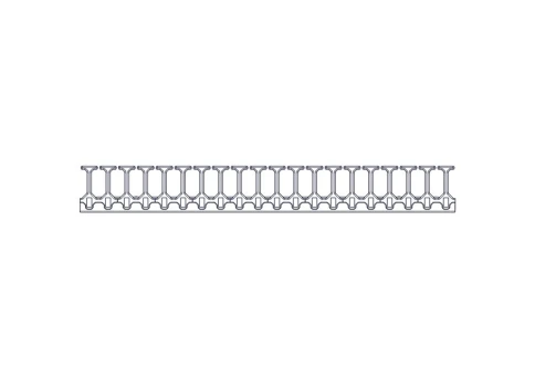 Vertical cable manager Systeme Electric, Excelente series, 42U, plastic fingers, single row, for mounting in a mounting channel фото 10