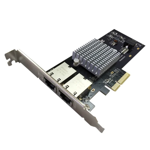 Сетевая карта/ 10G Dual Port RJ45 PCIe Ethernet Adapter with Intel X550-AT2 Chipset фото 1