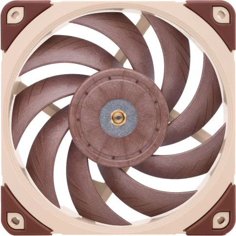 Кулер для корпуса/ Case Cooler Noctua NF-A12x25 5V PWM (120x120x25mm, 4-pin PWM, 56.65CFM, 21.4dBA, 1900RPM, Beige/Brown) фото 2