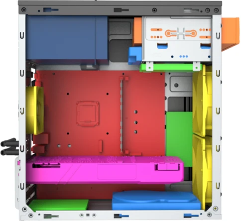 Корпус с блоком питания 450Вт./ Case Foxline FL-702, mATX, 1x5.25EXT, 1x3.5EXT, 2x3.5INT, 2xUSB3.0, HDA, w/o FAN, w/450W ATX PSU, w/1.2m EU pwr cord фото 5