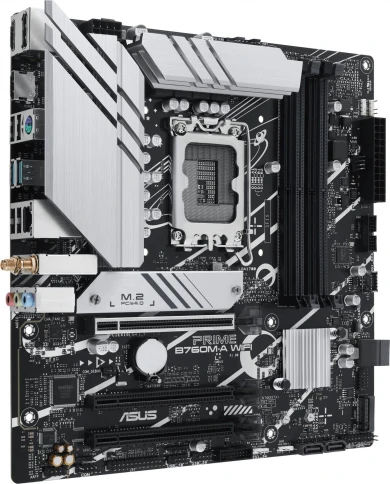 Материнская плата ASUS PRIME B760M-A WIFI Soc-1700 Intel B760 4xDDR5 mATX AC`97 8ch(7.1) 2.5Gg RAID+HDMI+DP [PRIME B760M-A WIFI] фото 3