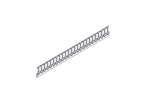 Systeme Electric, серия Excelente, 48U, пластиковые пальцы, однорядный, на две стороны фото 1