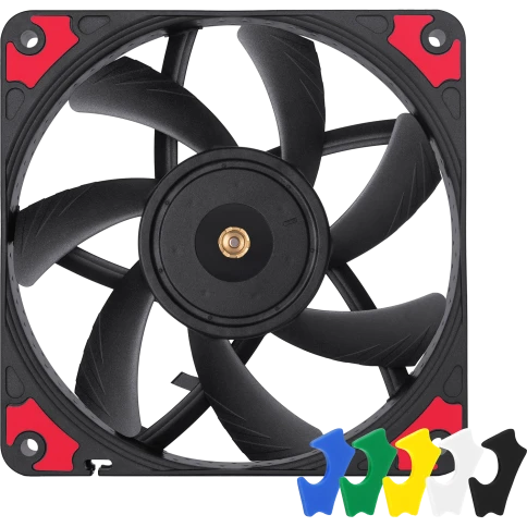 Кулер для корпуса/ Case Cooler Noctua NF-A12x15 PWM chromax.black.swap (120x120x15mm, 4-pin PWM, 55.44CFM, 23.9dBA, 1850RPM, Black) фото 1