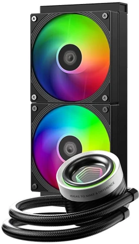 Система водяного охлаждения ID-Cooling FX240 Inf ARGB Soc-AM5/AM4/1200/1700/1851 черный 4-pin 27.2dB Al+Cu 300W Ret [FX240 INF] фото 2