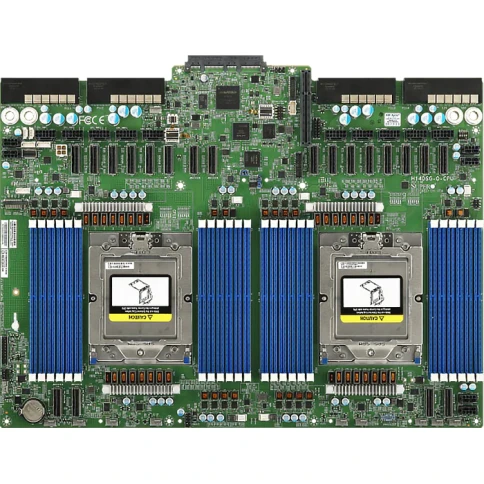Платформа для сервера/ Supermicro GPU SuperServer AS-5126GS-TNRT 5U (2x Socket SP5 up 500W, 24x DDR5 6400, 2x 2.5" SAS/SATA3 + 4x NVMe 2.5" Hot-Swap, 9x PCI-E x16 (up to 8x GPU), 2x 10GbE, 6x2700W, IPMI) фото 3