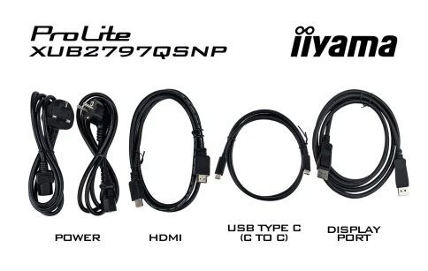 Монитор Iiyama 27" ProLite XUB2797QSNP-B1 черный IPS LED 16:9 HDMI M/M матовая HAS Piv 1300:1 300cd 178гр/178гр 2560x1440 100Hz DP Quad HD 2K (1440p) USB 6.1кг фото 6