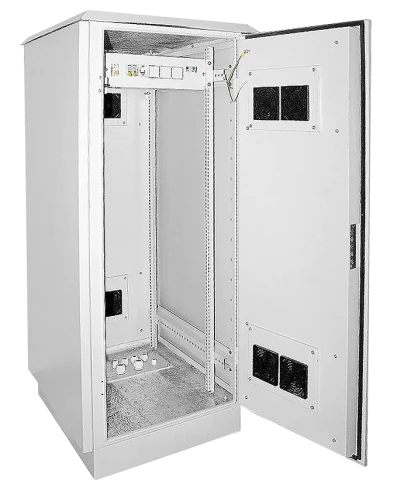 Шкаф уличный 19" 24U 720x860, IP55, металл. двери, серый фото 1
