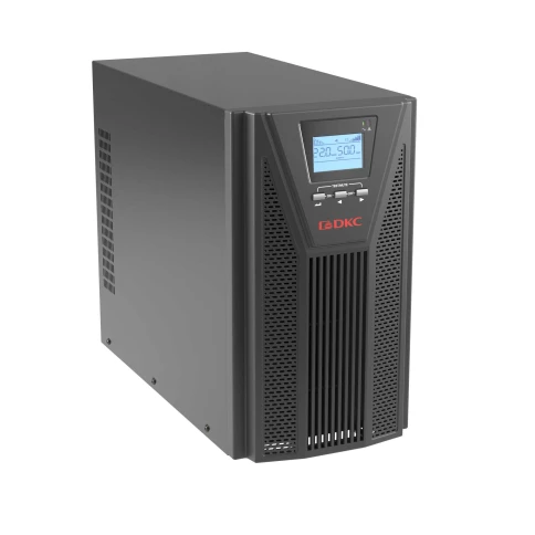 Онлайн ИБП ДКС серии Small Tower, 3000 ВА/2700 Вт, клеммы, EPO, USB, RS- 232, RJ45,  з/у 1А, 8 x 7 Ач фото 3